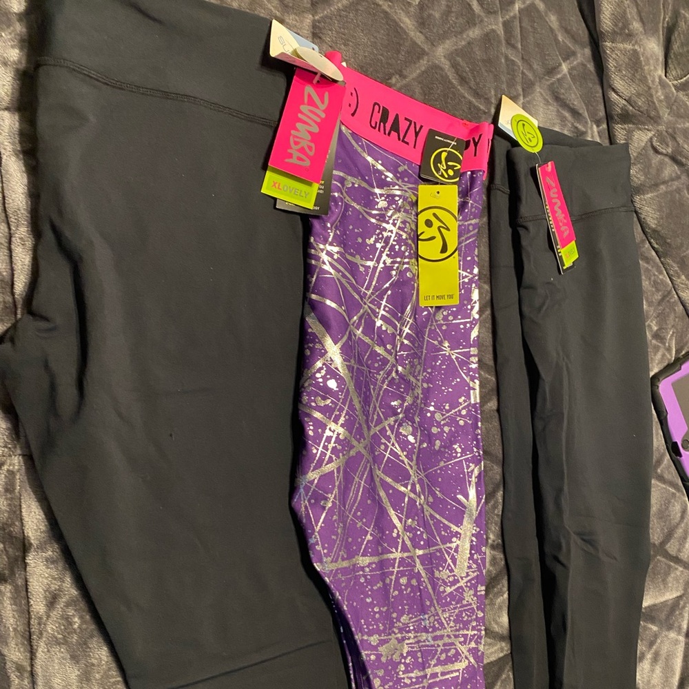 3pairs of brand new Zumba leggings